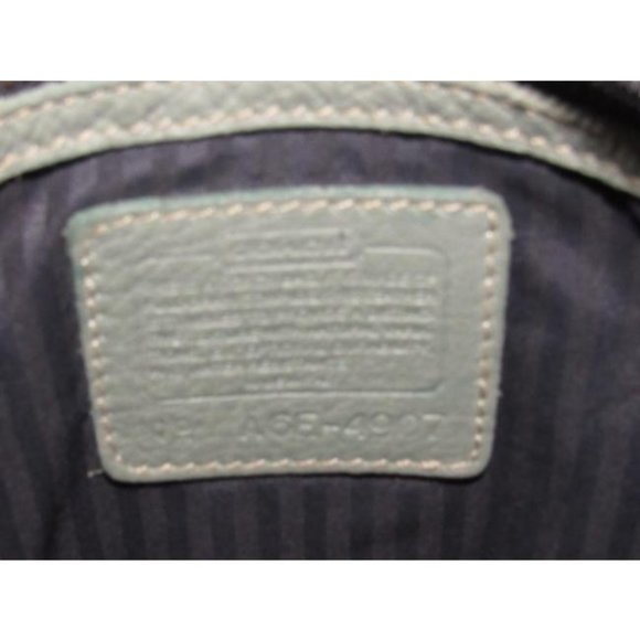 Coach Vintage Sage Green Buttery Soft Leather & Brass Hardware Sonoma Feed bag - Picture 12 of 12